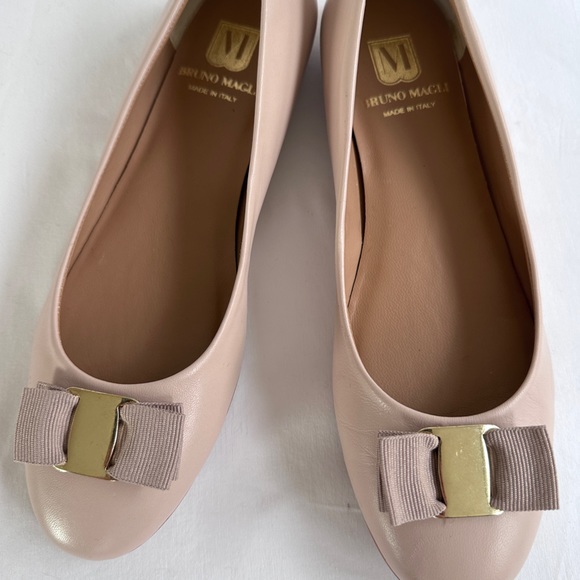 New Bruno Magli Mina Ballet Flat Size 39 Nude - Picture 4 of 8